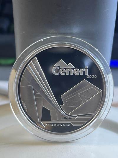 第174期拍卖【长期征集拍品】 - 瑞士2020年穿越阿尔卑斯山的新铁路精制银币，835银，20克，发行7500枚，有氧化