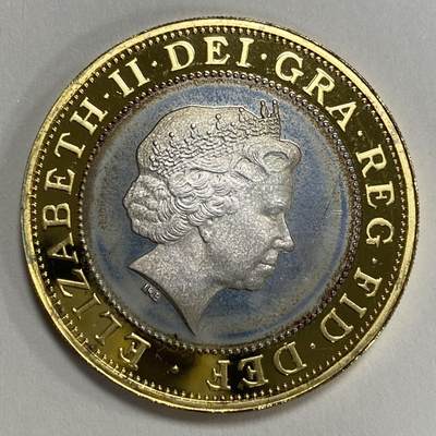 康怡轩钱币【安道尔+西班牙+拉脱维亚+刚果+瑞士+奥地利 纪念币专场】第251014期 2008年英国发行伦敦夏季运动会镀金精制纪念银币