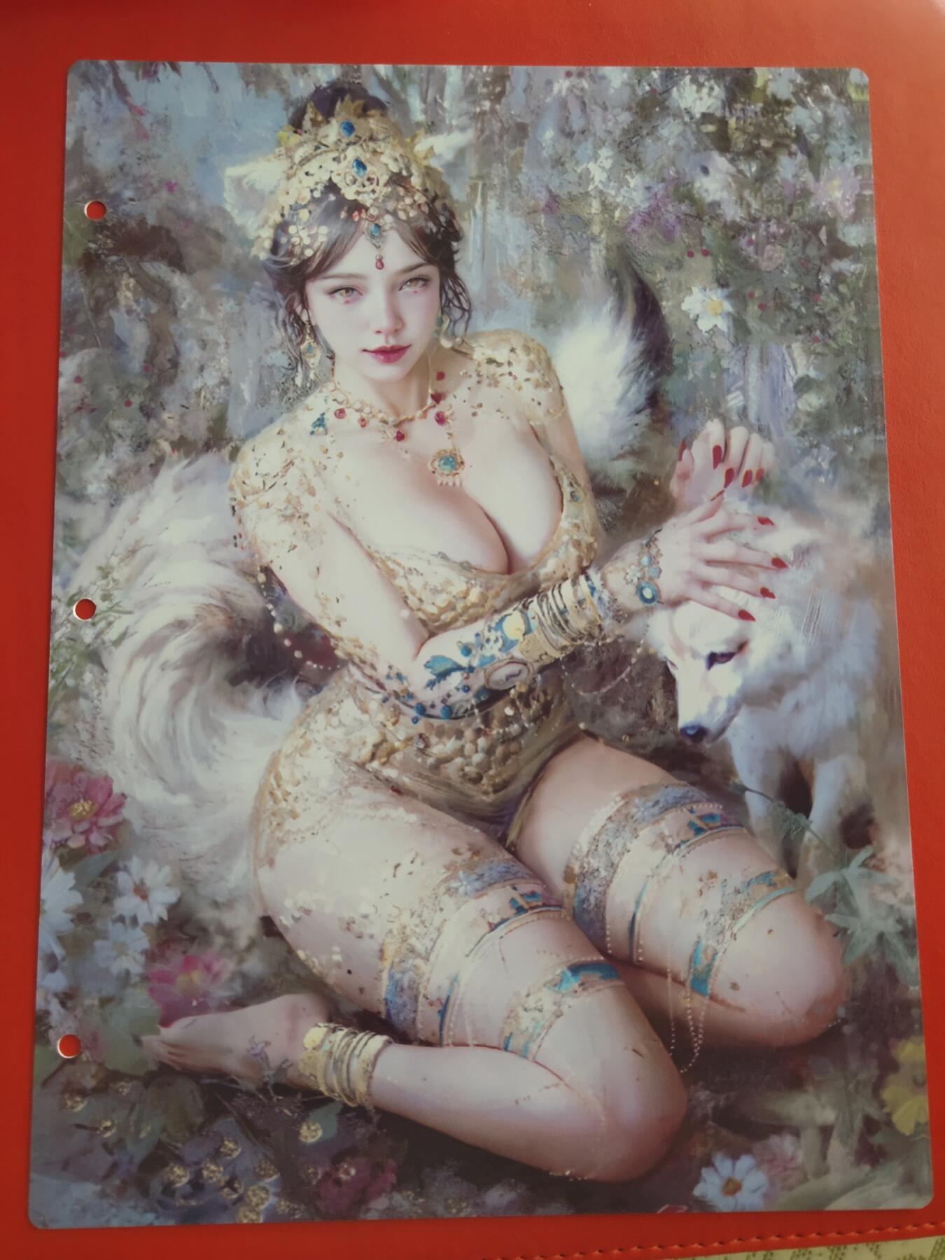 清风卡拍第十期(燎原卡牌为主，9月7日结拍) 妖姬传九宫卡册挡板一张(玉面公主)