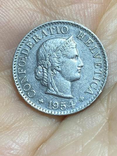 2025年第八十六场(总第一百一十二场）外国好品散币(免佣金) 瑞士🇨🇭1954年5