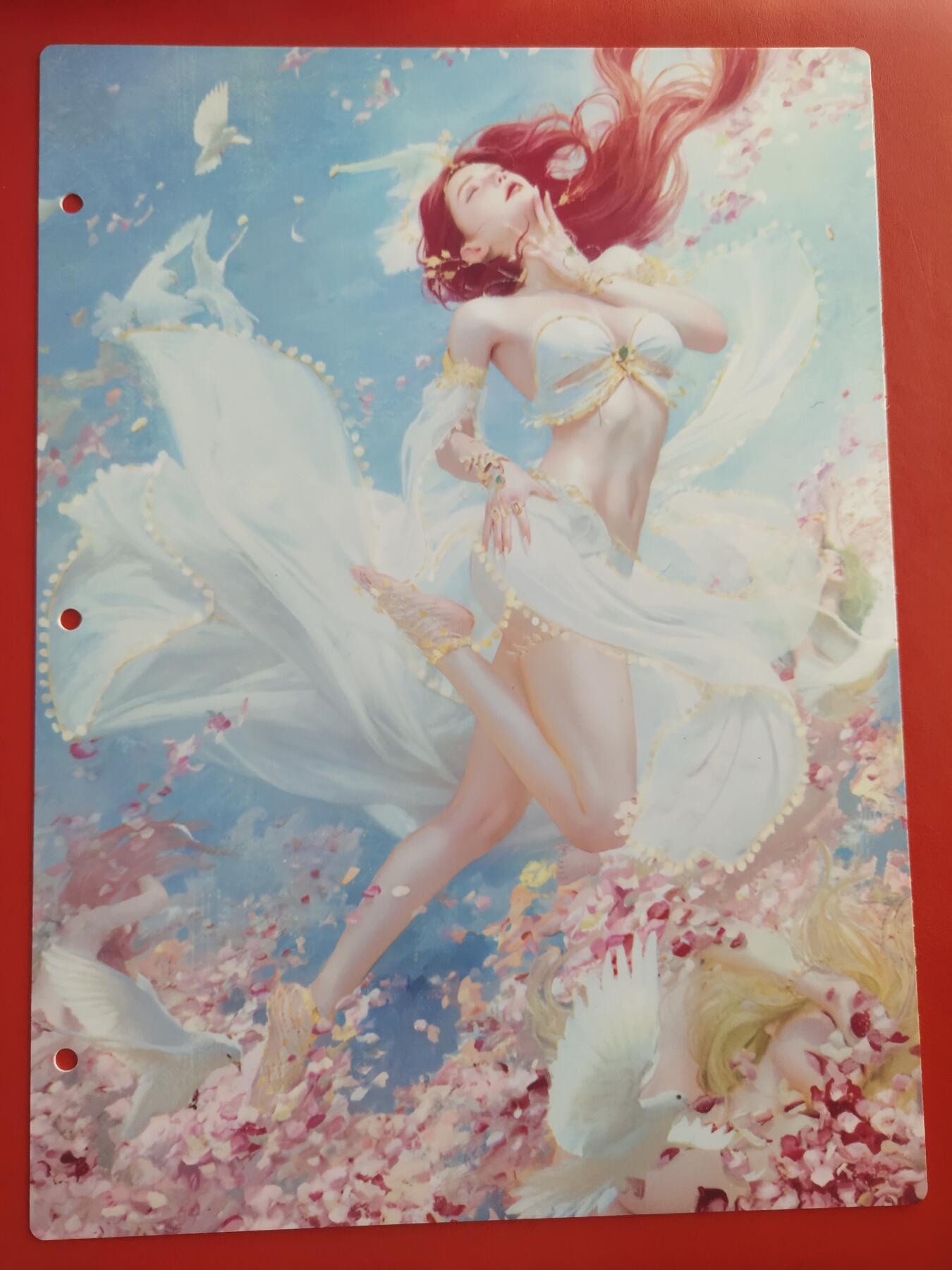 清风卡拍第十期(燎原卡牌为主，9月7日结拍) 妖姬传九宫卡册挡板一张(花妖)