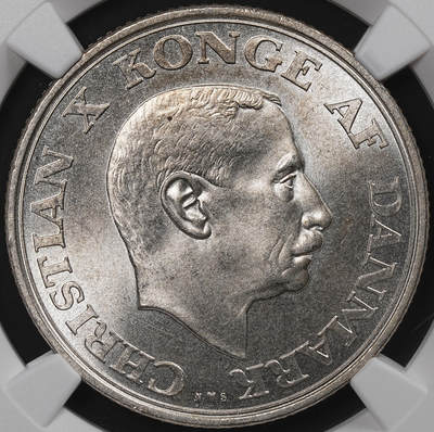 修遠堂世界钱币第八十三期 - NGC MS65 1937年丹麦国王登基25周年纪念2克朗银币