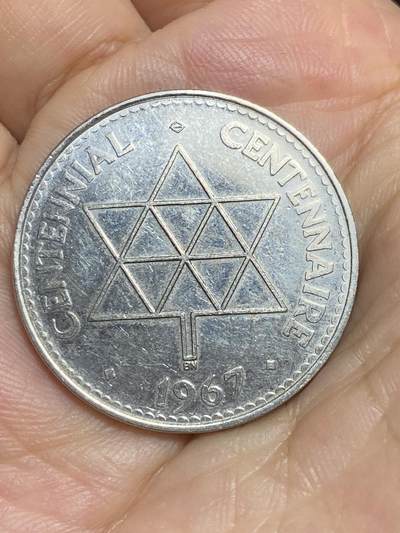 2025年第八十六场(总第一百一十二场）外国好品散币(免佣金) - 加拿大🇨🇦1967年纪念章(联邦成立百年纪念章)