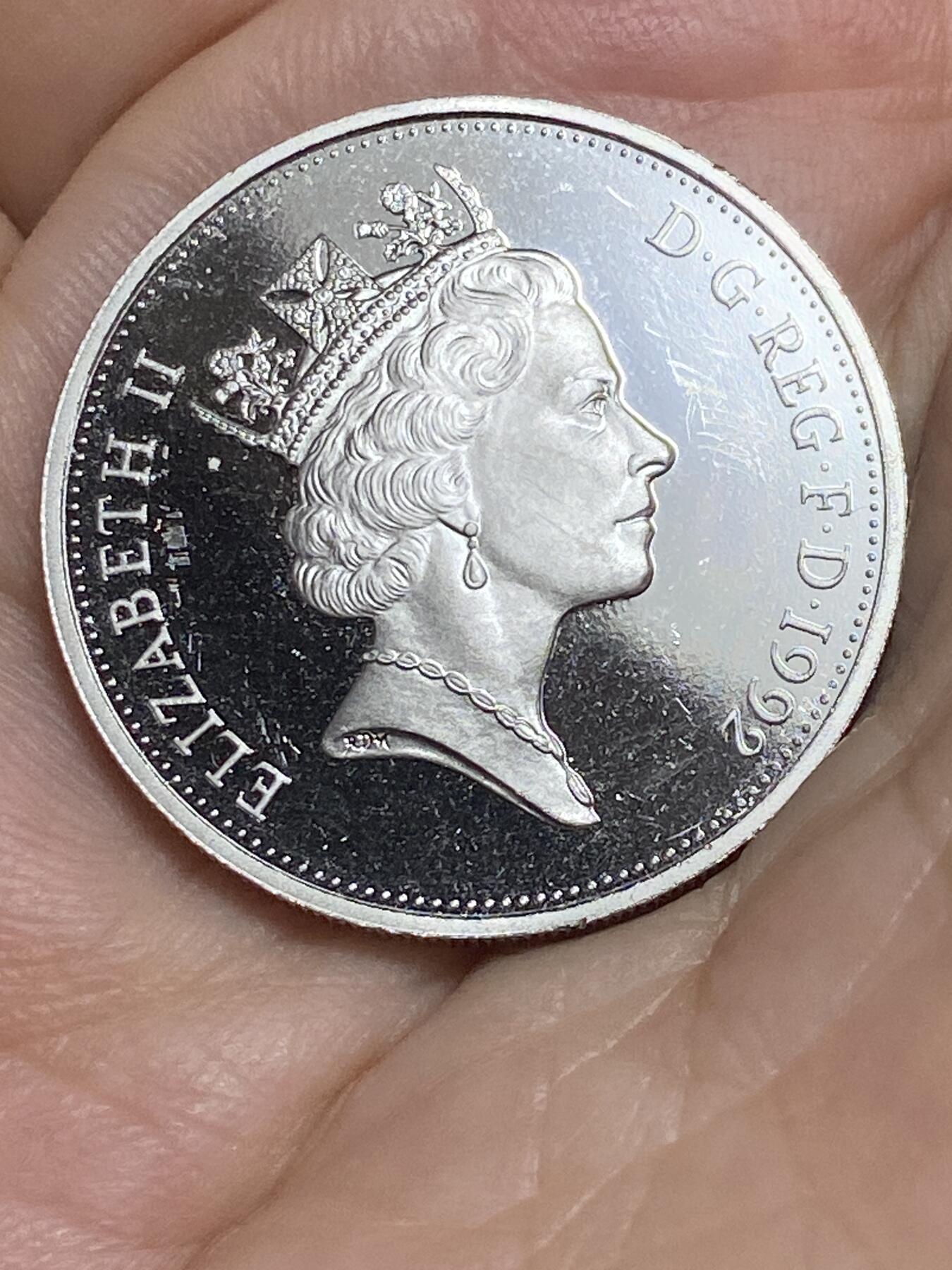 2025年第八十六场(总第一百一十二场）外国好品散币(免佣金) 精制币–英国🇬🇧1992年10新便士(伊丽莎白二世中年高冠)