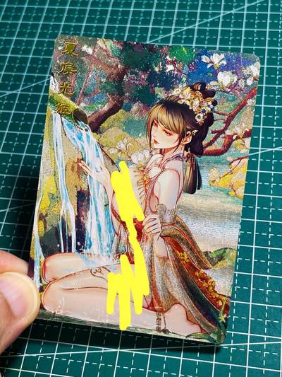 【关注参拍有赠卡】显眼宝30期  - 砖家卡牌  艳绝天下系列 第一弹  散配   夏侯光姬  粗闪1张   63*88