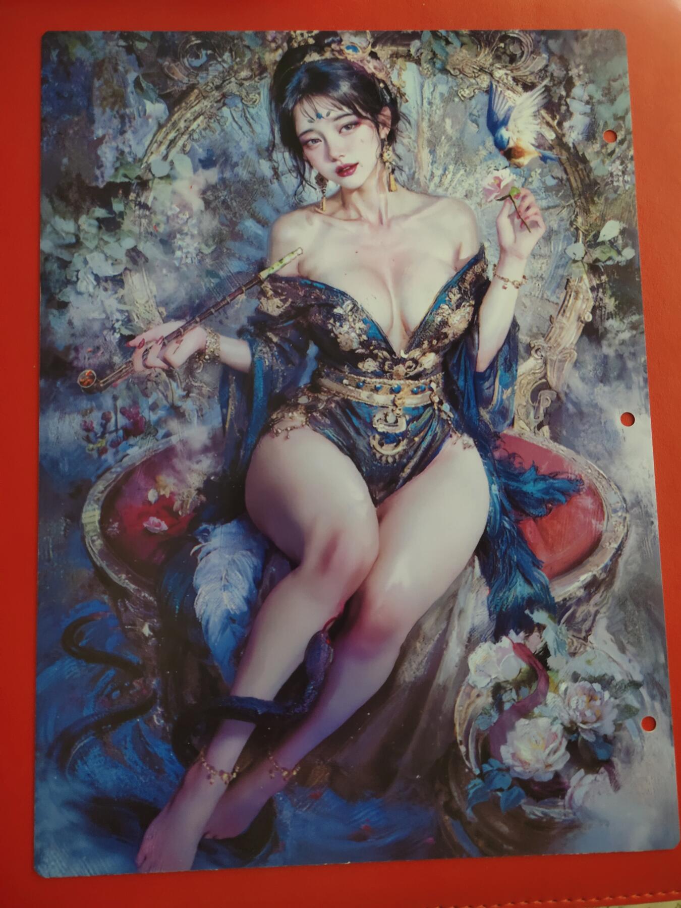 清风卡拍第十期(燎原卡牌为主，9月7日结拍) 妖姬传九宫卡册挡板一张(胡喜媚)
