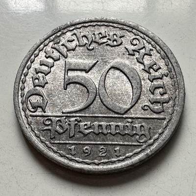 🌹外币初藏🌹🐯2025年第97场  每周二四六晚8️⃣点 接代拍 - 魏玛1921年50芬尼