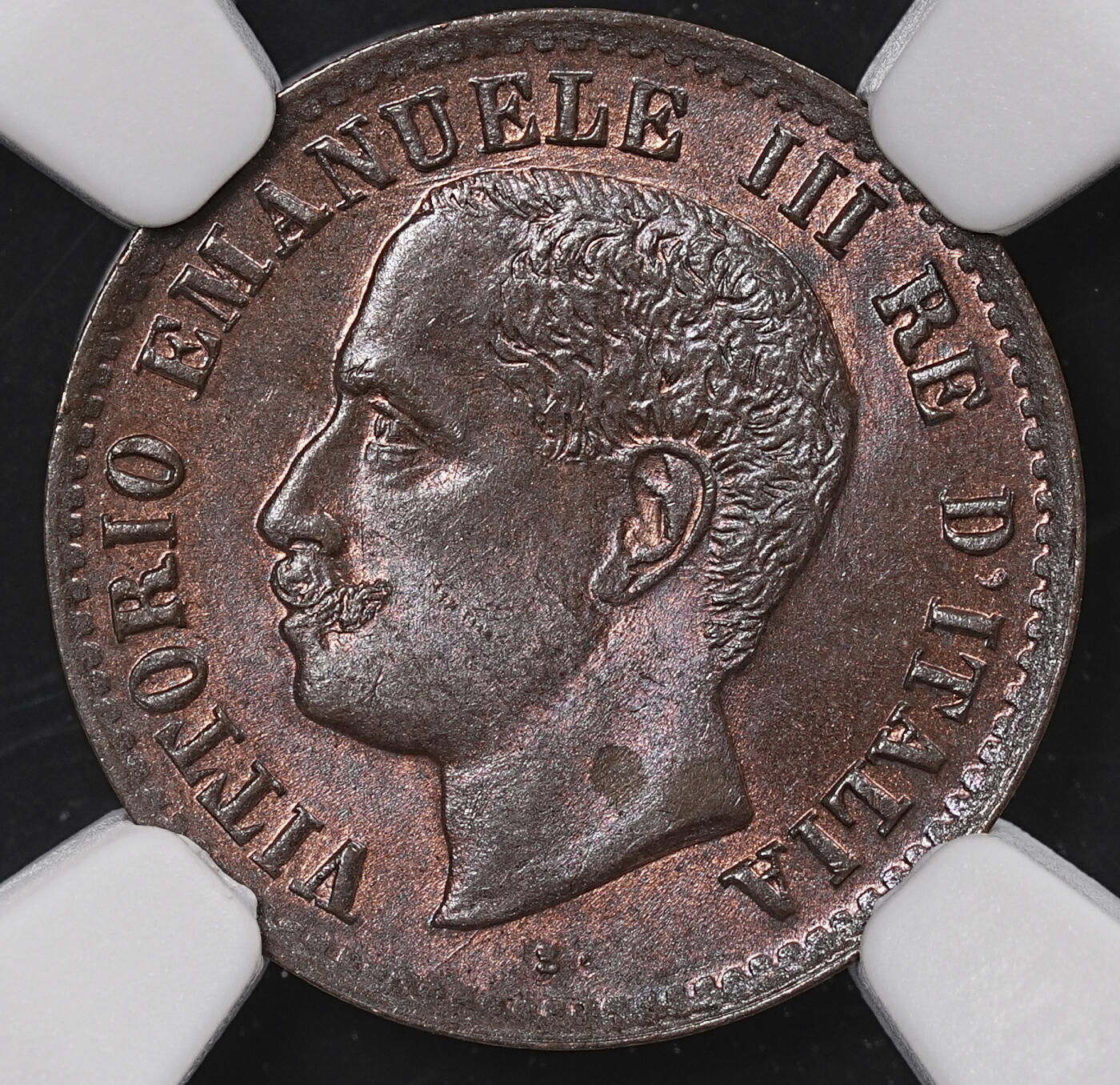 修遠堂世界钱币第八十三期 NGC MS64BN 1905年意大利1分铜币