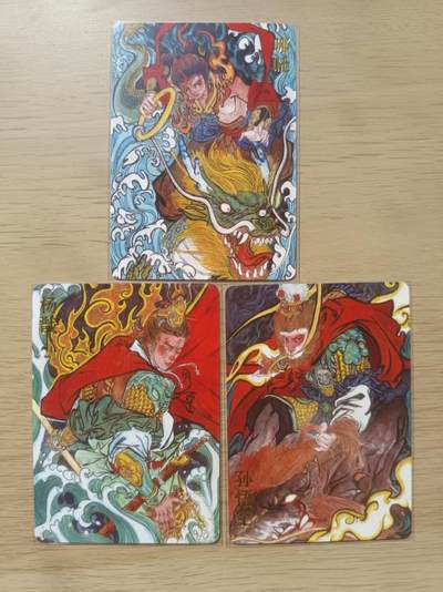 龙虎卡牌第五十三场 （无佣金，满120包邮，欢迎送拍） - 普卡3张 超吉梦 天命西游-天庭三大反骨仔