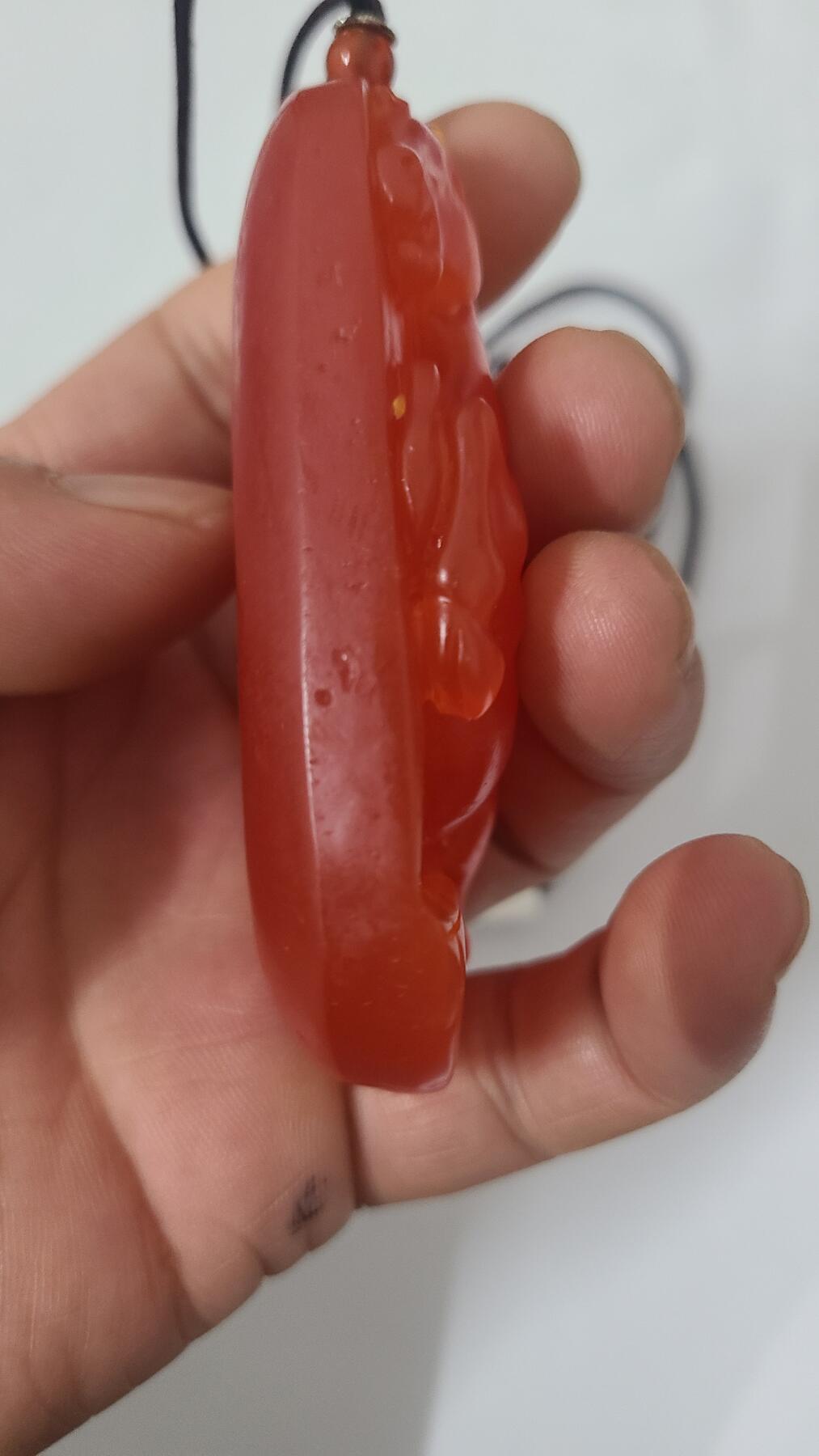 富森红土寄生虫蚁漏飞马沉香吊坠保真沉香