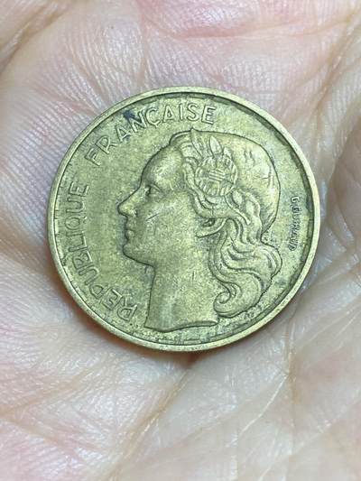 2025年第八十六场(总第一百一十二场）外国好品散币(免佣金) 法国🇫🇷1952年20法郎(4 plumes–4羽，B标博蒙莱罗热造)