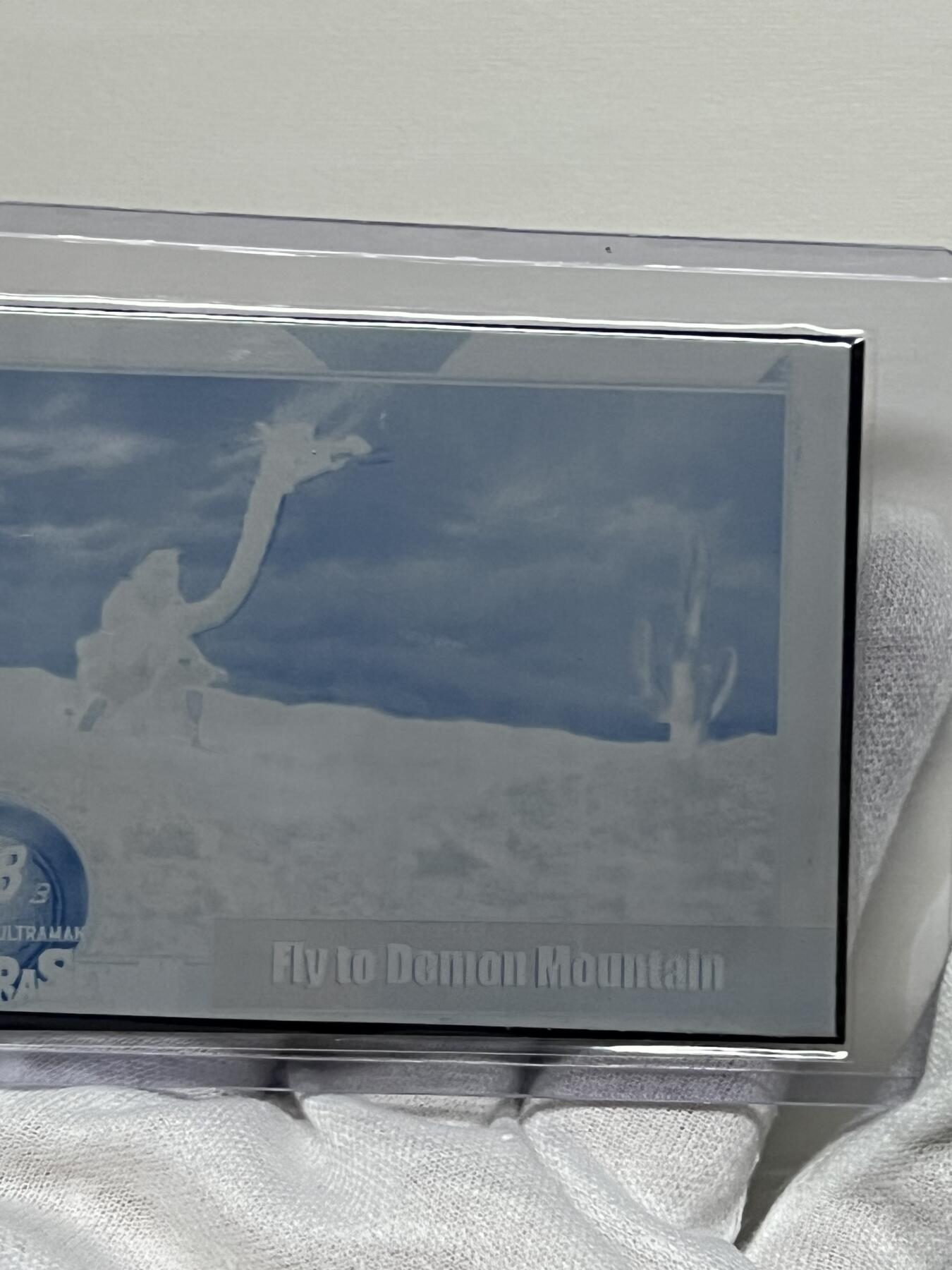 零元拍：ULTRAMAN 1967 赛文奥特曼模版卡 宇宙龙那斯 登场选图 限量1/1全世界仅有一张 背面手写打勾处写了号码以及模版卡种类 印版中的佳品 切拍切珍惜！