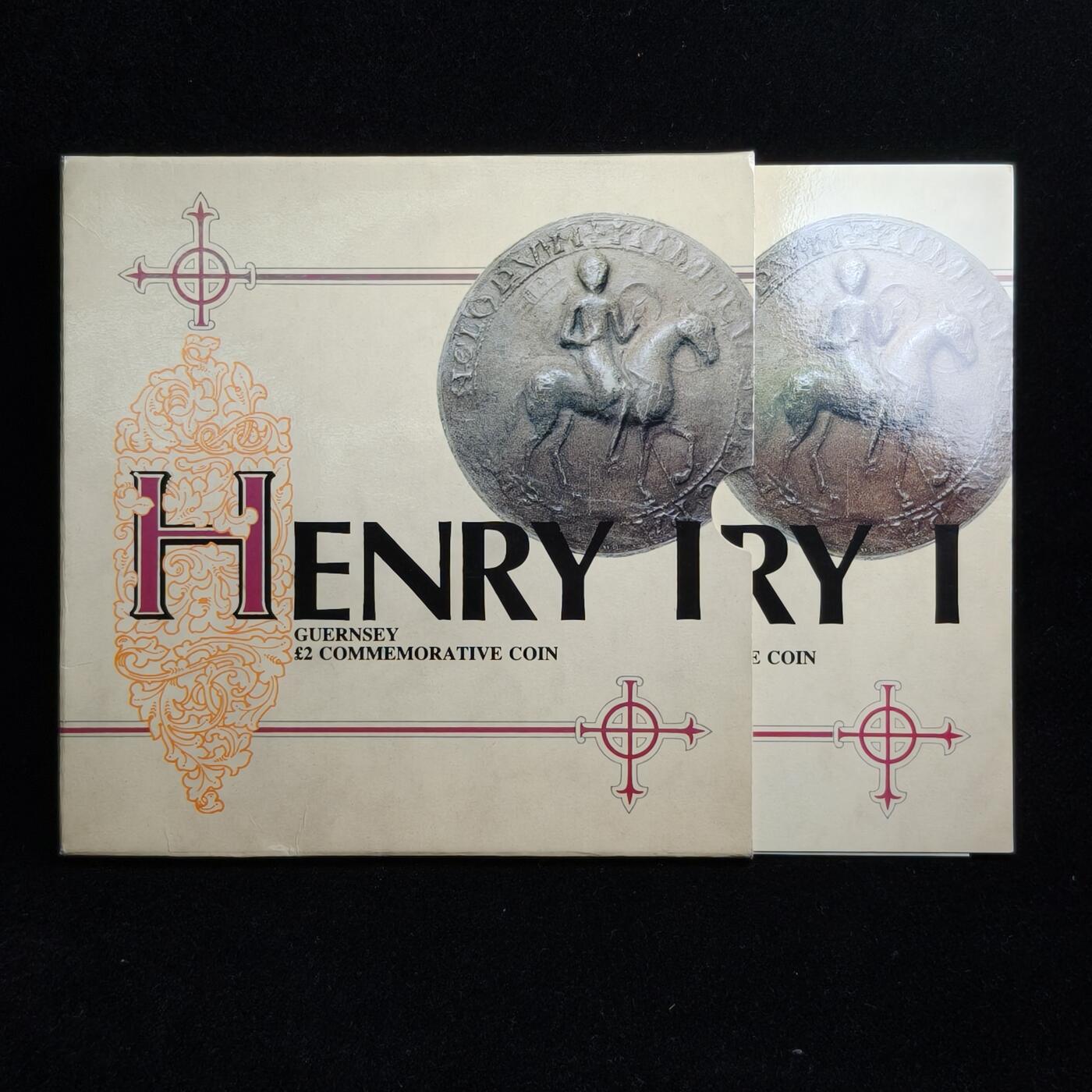 【铜匠收藏】★第125加场★精品币章场，200包邮，不满200.支付运费5元。《接受代拍 代送NGC评级》 根西 1989年 亨利一世 2镑纪念币