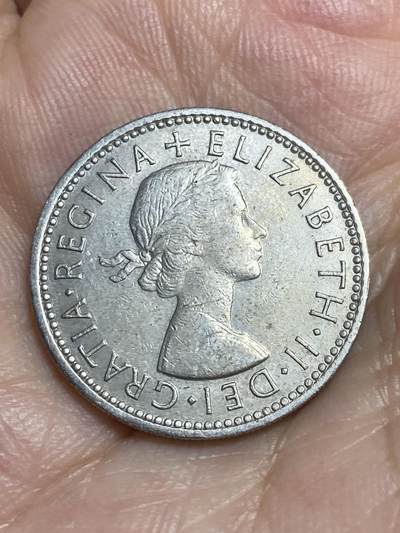 2025年第八十六场(总第一百一十二场）外国好品散币(免佣金) 英国🇬🇧1966年1先令(伊丽莎白二世青年桂冠，第二版，英格兰盾徽版，普制币关门年)