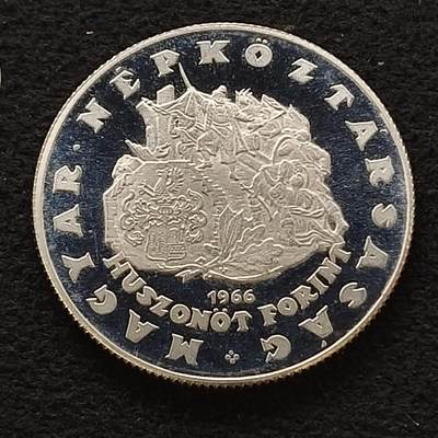 【全场包邮】纯粹捡漏拍458场 - 匈牙利1966年25福林民族英雄尼古拉斯·兹里尼逝世400周年精制纪念银币