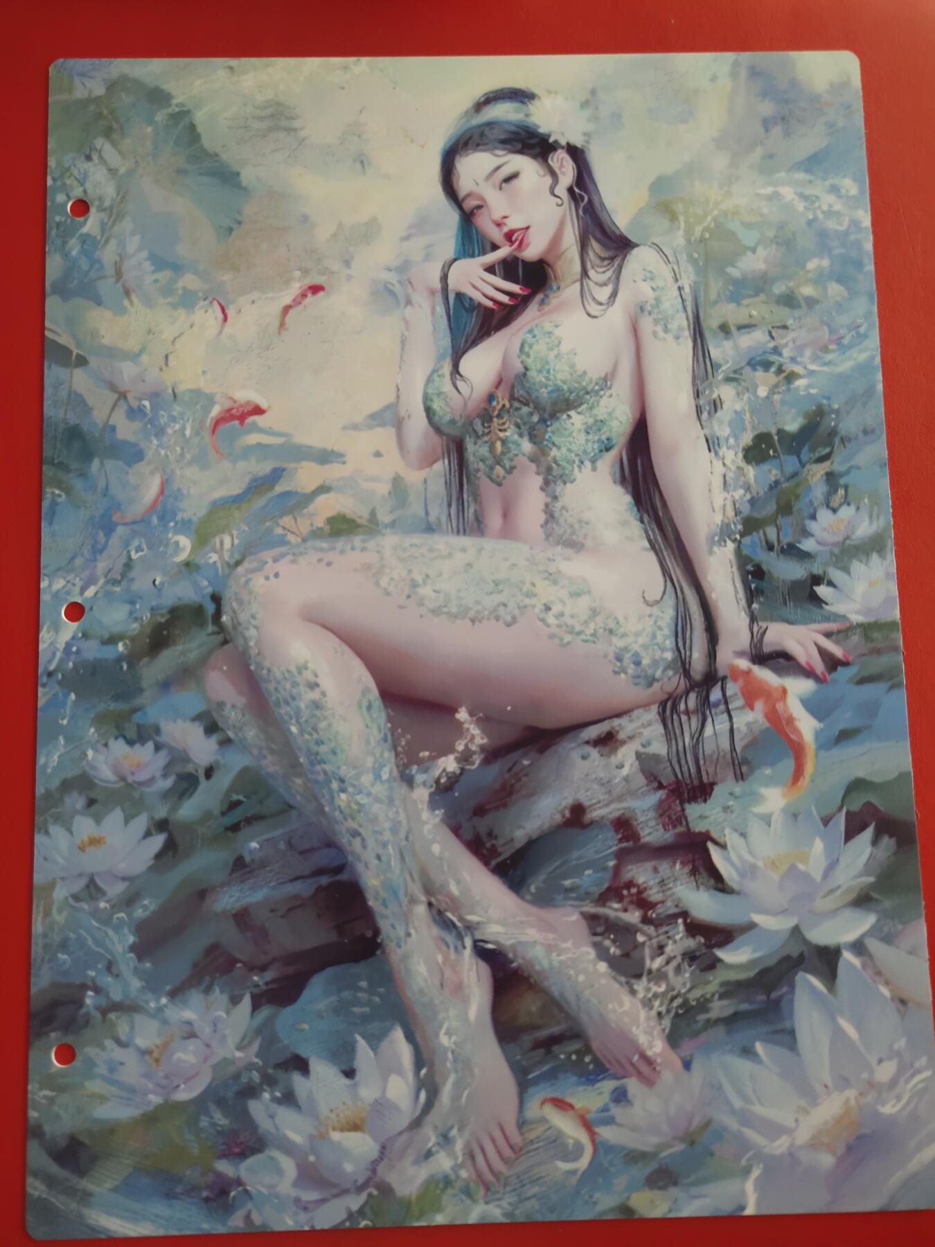 清风卡拍第十期(燎原卡牌为主，9月7日结拍) 妖姬传九宫卡册挡板一张(小青)