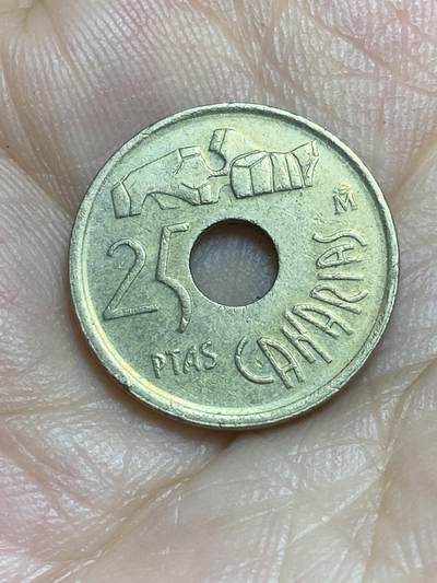 2025年第八十六场(总第一百一十二场）外国好品散币(免佣金) - 西班牙🇪🇸1994单年份25比塞塔(加那利群岛纪念币)