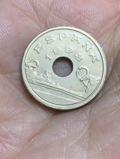 2025年第八十六场(总第一百一十二场）外国好品散币(免佣金) 西班牙🇪🇸1993单年份25比塞塔(巴斯克自治区纪念币)