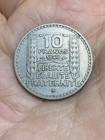 2025年第八十六场(总第一百一十二场）外国好品散币(免佣金) - 法国🇫🇷1948年10法郎(小头版，B标，博蒙莱罗热造，仅发行3年)