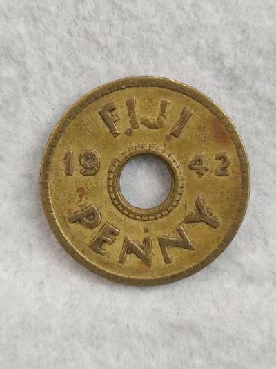 G&W世界散币，银币处理专场（第28场） - 英属斐济1942年1便士