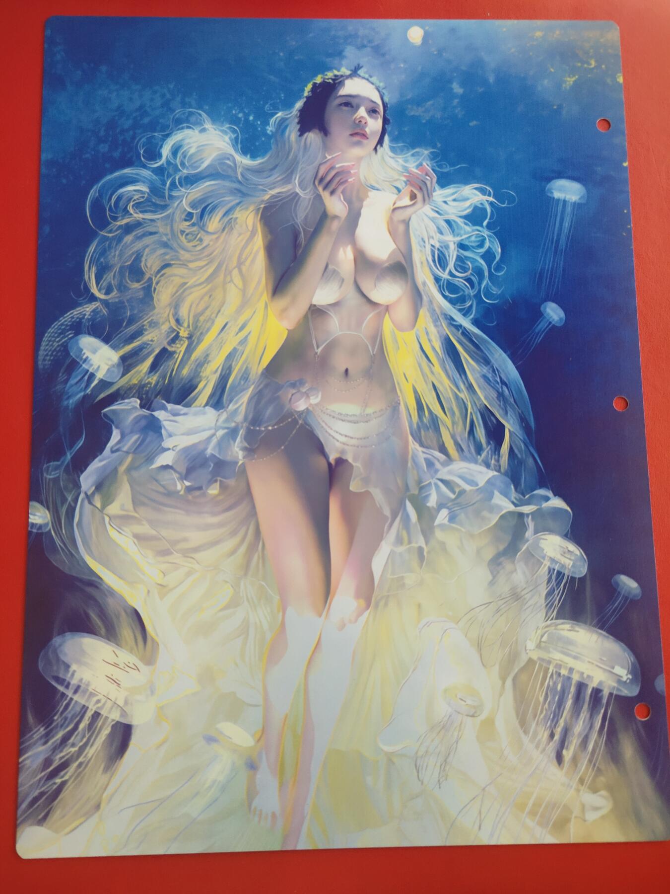 清风卡拍第十期(燎原卡牌为主，9月7日结拍) 妖姬传九宫卡册挡板一张(蚌精)
