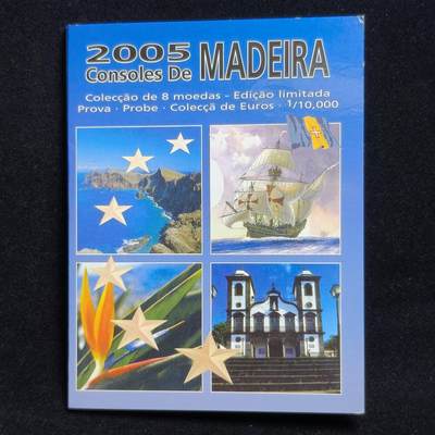 【铜匠收藏】★第125加场★精品币章场，200包邮，不满200.支付运费5元。《接受代拍 代送NGC评级》 - 2005年 马德拉群岛 欧元套币卡册 共8枚