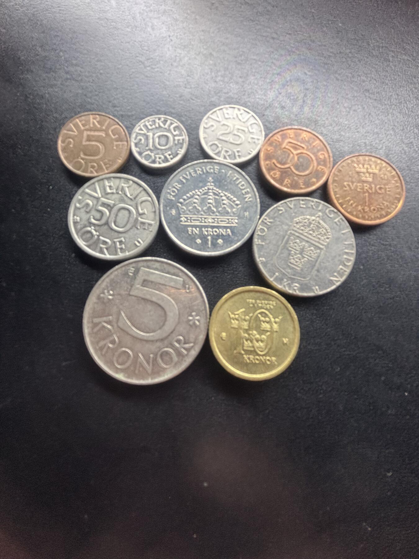 邮泉阁限时拍卖第二十三场 各国硬币专场（硬币在国外） 瑞典卡尔十六世·古斯塔夫国王10枚
