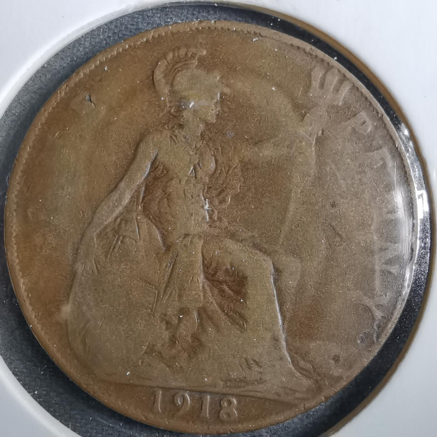 沼泽如烟--第830场 英国1918年1便士