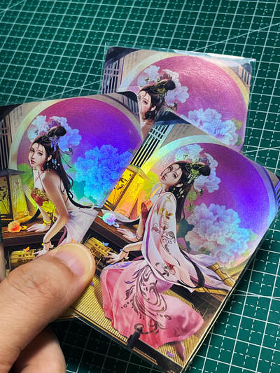 【关注参拍有赠卡】显眼宝30期  - 槃涅 青鸾殿  老八早期 金瓶梅系列 单人散配 【孟玉楼三渐变内含艺术一套3张 】超美 折光彩闪 小卡尺寸