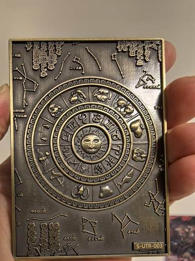 丫丫卡拍第27期（1月30日22点截拍） - 【阿里鱼正版圣斗士】铜质浮雕卡 S-UTR-003 星宫图