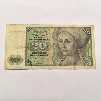各国外币第92期 无佣金 - 德国20马克 1张