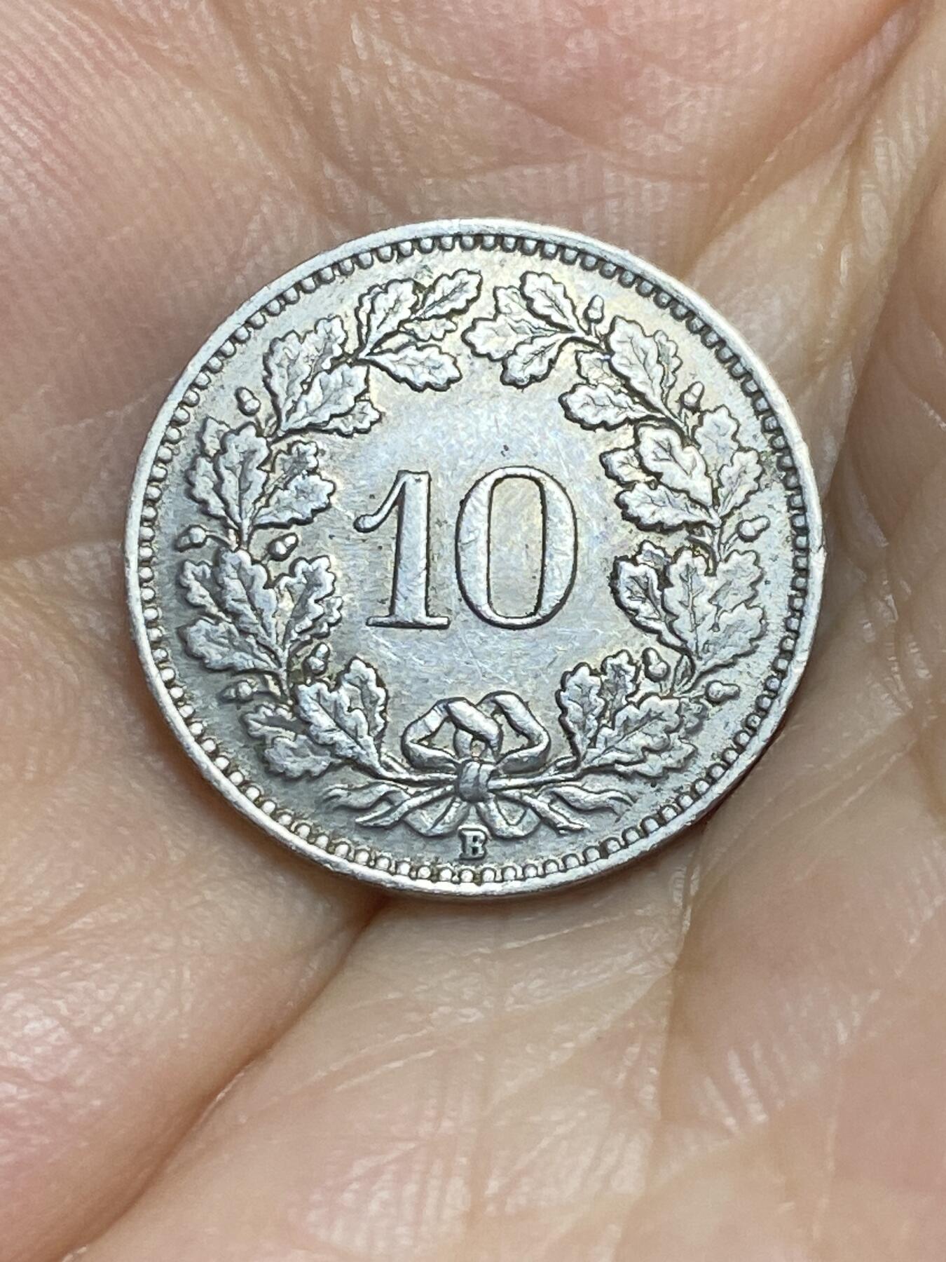 2025年第八十六场(总第一百一十二场）外国好品散币(免佣金) 稀少早期年份–瑞士🇨🇭1947年10分(第二版，B标伯尔尼造)
