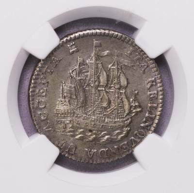 NGC-MS63 1753荷兰泽兰省帆船6斯提夫加厚银币 - NGC-MS63 1753荷兰泽兰省帆船6斯提夫加厚银币