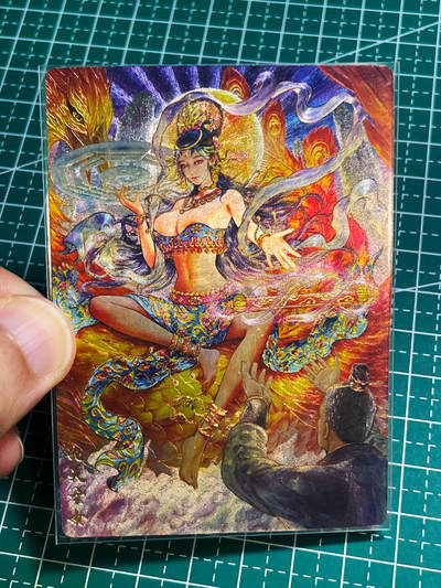 【关注参拍有赠卡】显眼宝30期  - 卡玩帕克 追忆水浒 九天玄女一张 超绝细节顶配工艺 非常好看不可多得的好卡 炫光粗闪   63*88