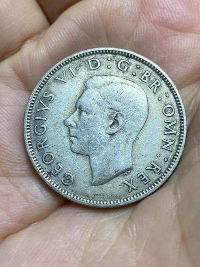 2025年第八十六场(总第一百一十二场）外国好品散币(免佣金) 英国🇬🇧1942年2先令银币(乔治六世第一版，500银)