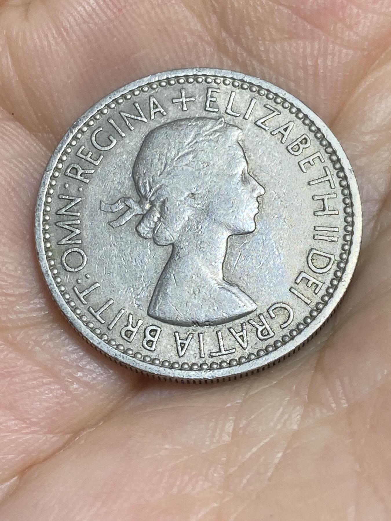 2025年第八十六场(总第一百一十二场）外国好品散币(免佣金) 英国🇬🇧1953单年份1先令(伊丽莎白二世加冕年，第一版，英格兰盾徽版)