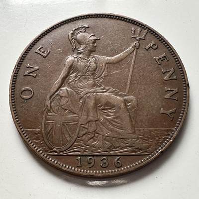 🌹外币初藏🌹🐯2025年第97场  每周二四六晚8️⃣点 接代拍 - 英国1936年一便士
