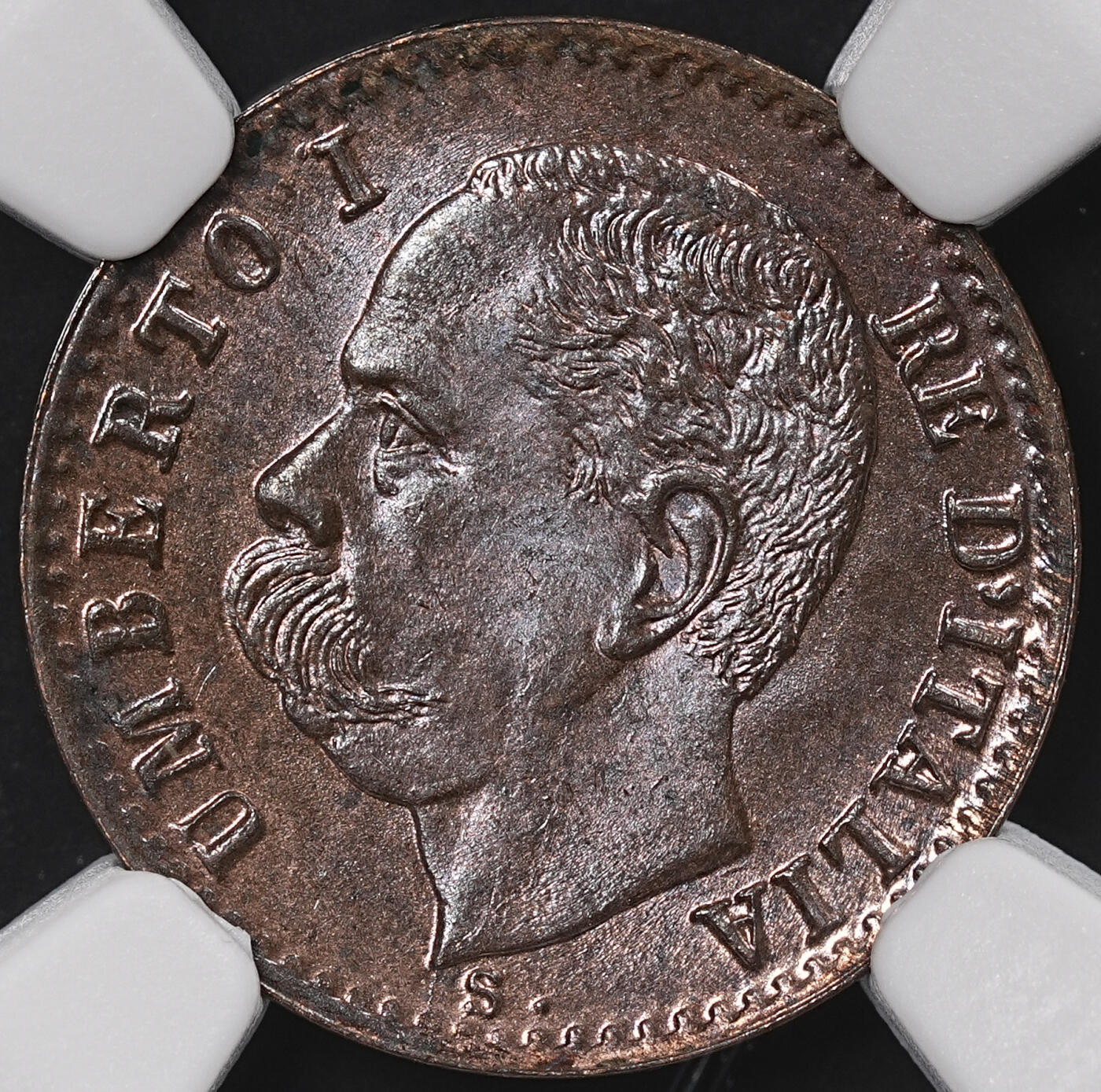 修遠堂世界钱币第八十三期 NGC MS64BN 1895年意大利1分铜币