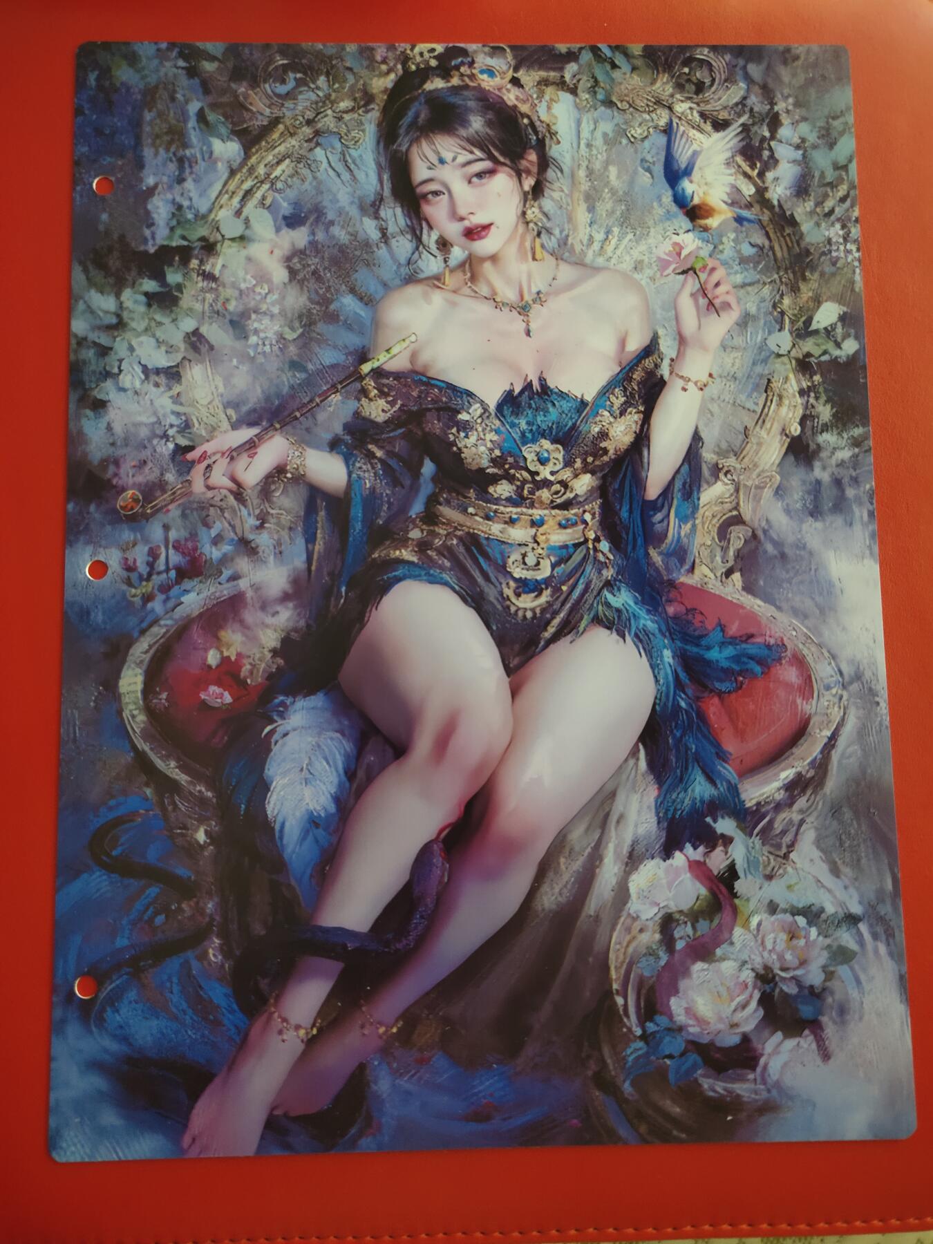 清风卡拍第十期(燎原卡牌为主，9月7日结拍) 妖姬传九宫卡册挡板一张(胡喜媚)