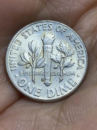 2025年第八十六场(总第一百一十二场）外国好品散币(免佣金) - 好品–美国🇺🇸1964年1角银币(罗斯福1角第一版，D标丹佛造，关门年，900高银)