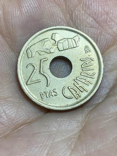 2025年第八十六场(总第一百一十二场）外国好品散币(免佣金) - 西班牙🇪🇸1994单年份25比塞塔(加那利群岛纪念币)