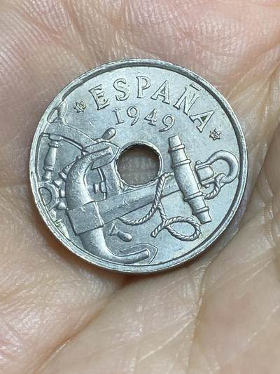2025年第八十六场(总第一百一十二场）外国好品散币(免佣金) 好品–西班牙🇪🇸1949(62)年50分(佛朗哥执政时期)