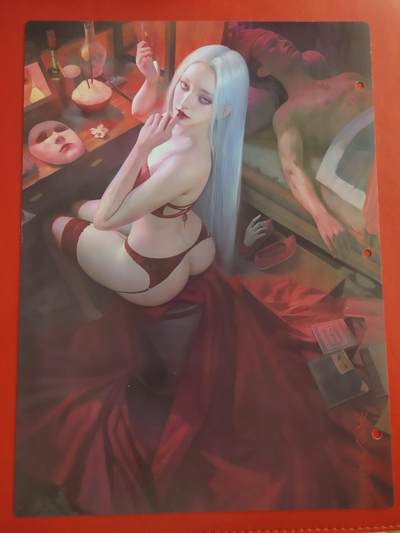 清风卡拍第十期(燎原卡牌为主，9月7日结拍) - 妖姬传九宫卡册挡板一张(画皮)