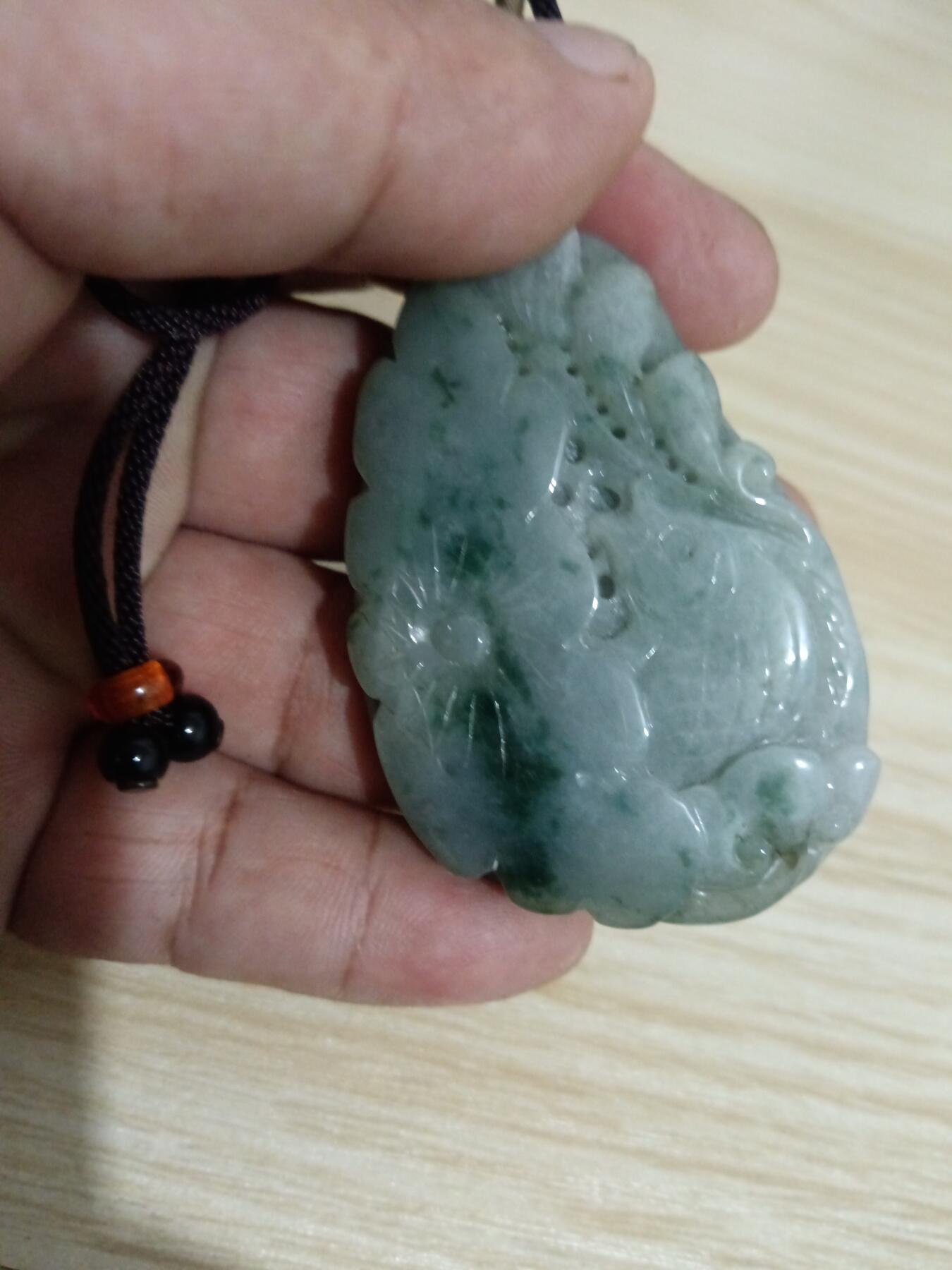 刻花缅甸A货翡翠