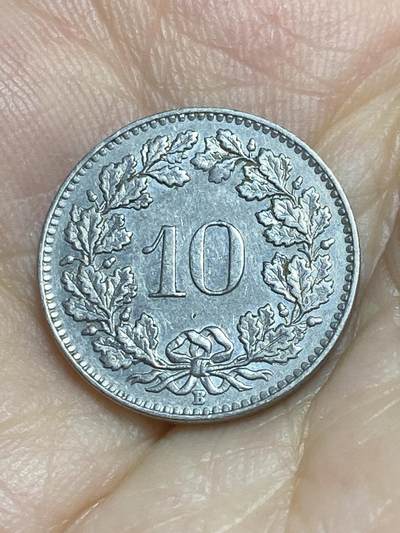 2025年第八十六场(总第一百一十二场）外国好品散币(免佣金) - 瑞士🇨🇭1962年10分(第二版，B标伯尔尼造)