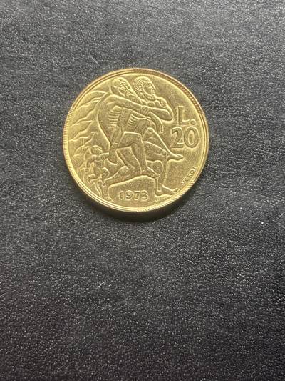 邮泉阁限时拍卖第二十三场 各国硬币专场（硬币在国外） - 圣马力诺1973年20里拉