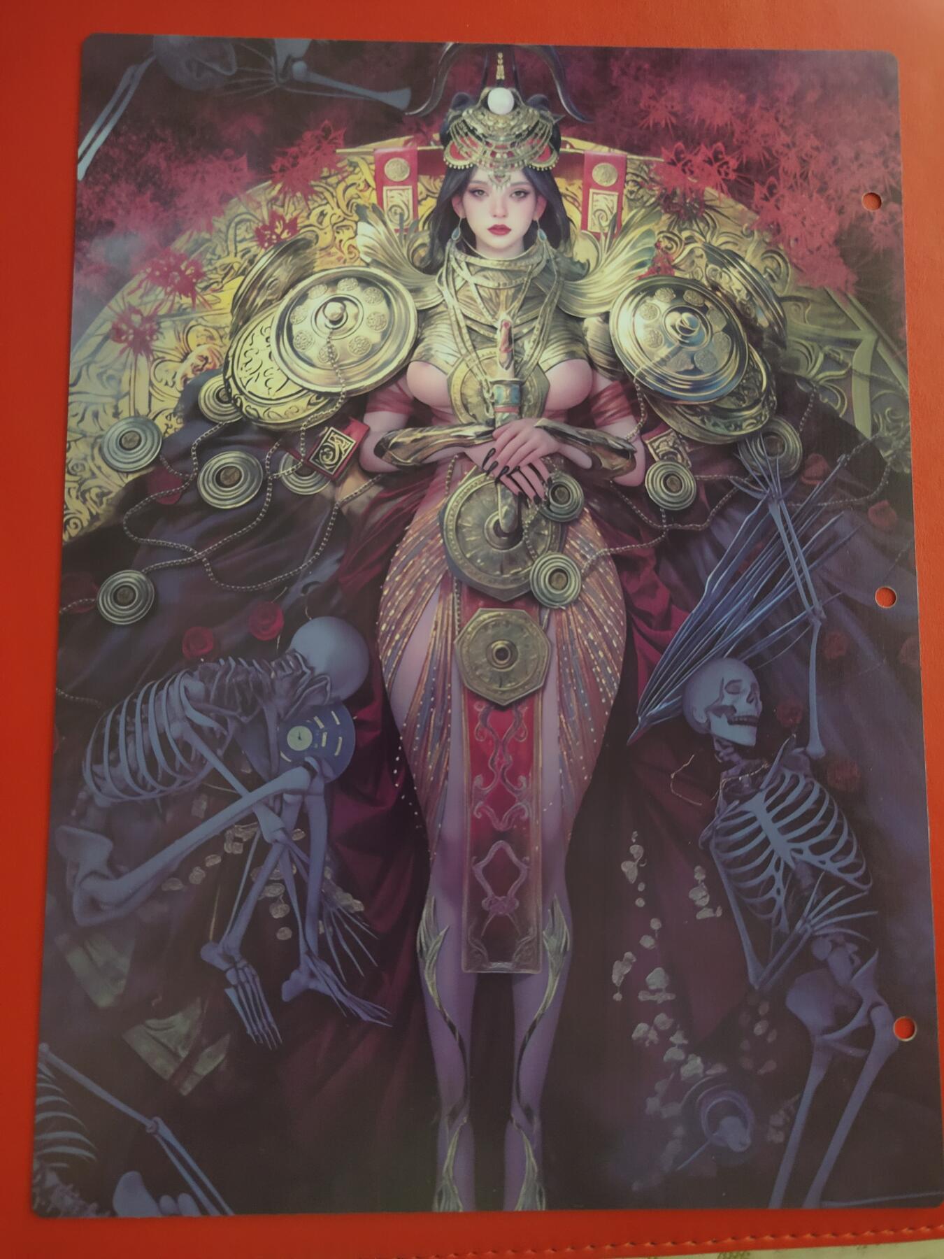 清风卡拍第十期(燎原卡牌为主，9月7日结拍) 妖姬传九宫卡册挡板一张(精绝女王)