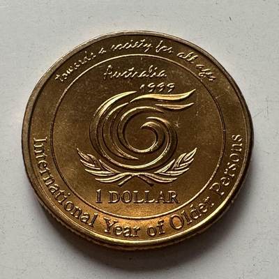 🌹外币初藏🌹🐯2025年第97场  每周二四六晚8️⃣点 接代拍 - 澳大利亚1999年¥1纪念币