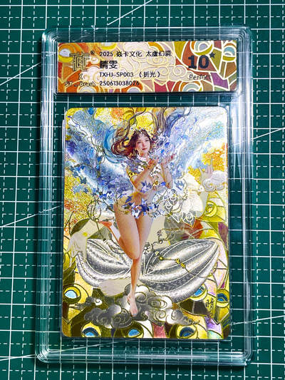 【关注参拍有赠卡】显眼宝30期  - 【CCG 10星 全网4张】燎原卡牌焱卡文化 刷子 人间传 太虚幻境 晴雯 10星评级卡一张 光腿版 折光