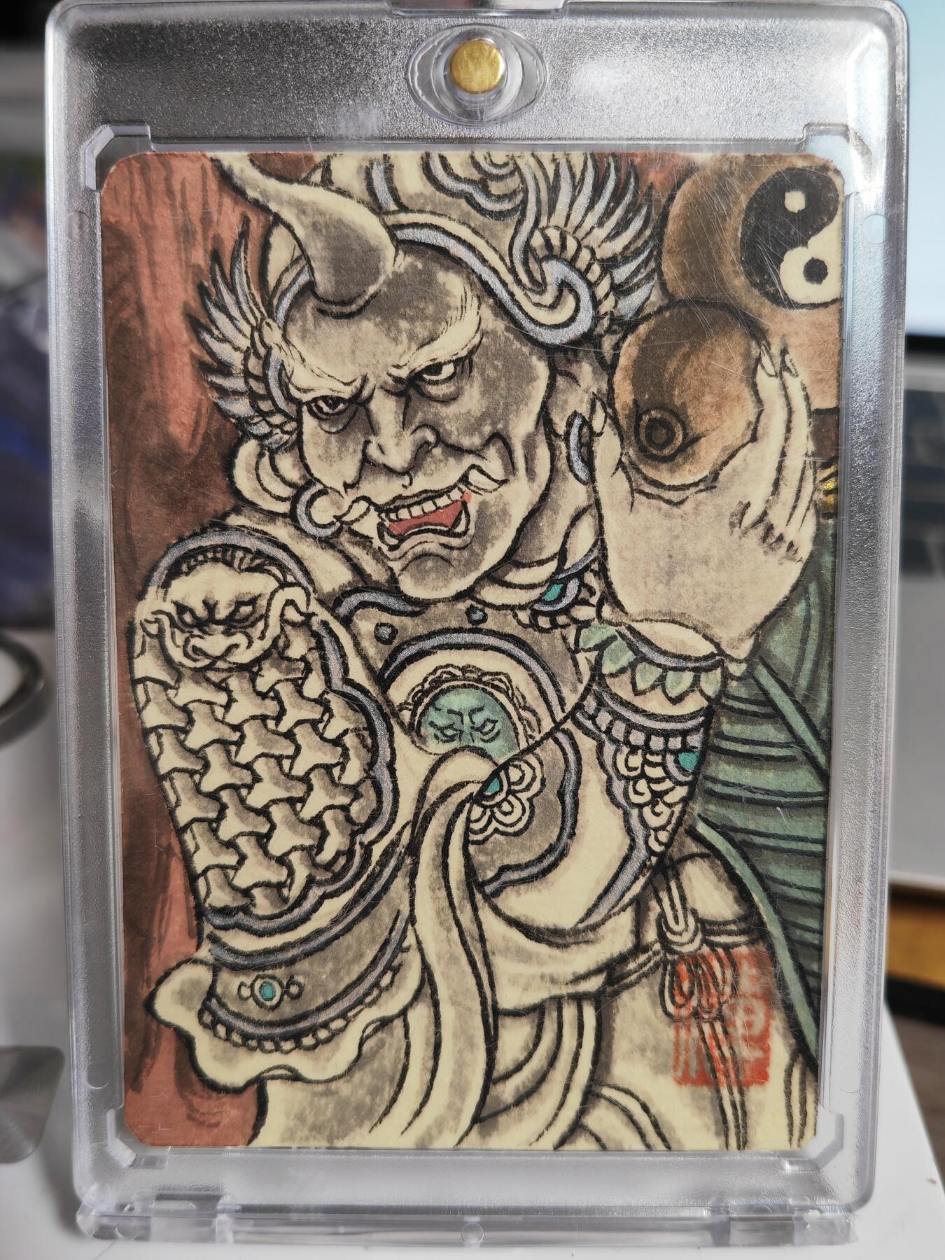 阳大大卡牌拍卖第70期（持续收拍品，周五晚上九点截拍，进群福利早知道） 【手绘卡】顶流画师 卢艺丰 经藏之作 西游记之银角大王